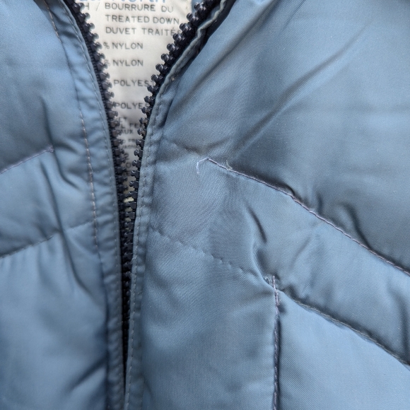 Vintage 70s down coat with tie size M - Picture 4 of 6